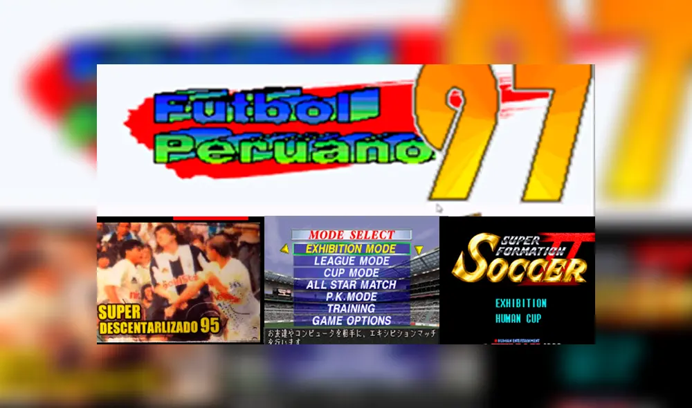 Descentralizado, Fútbol Peruano, Pichanga: los videojuegos de fútbol más recordados en el Perú [FOTOS Y VIDEO]