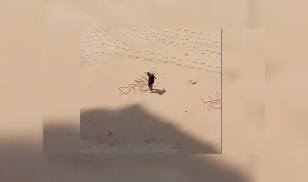 Facebook viral: captan a joven infiel cuando enviaba mensajes de amor a sus parejas en la playa [VIDEO] 
