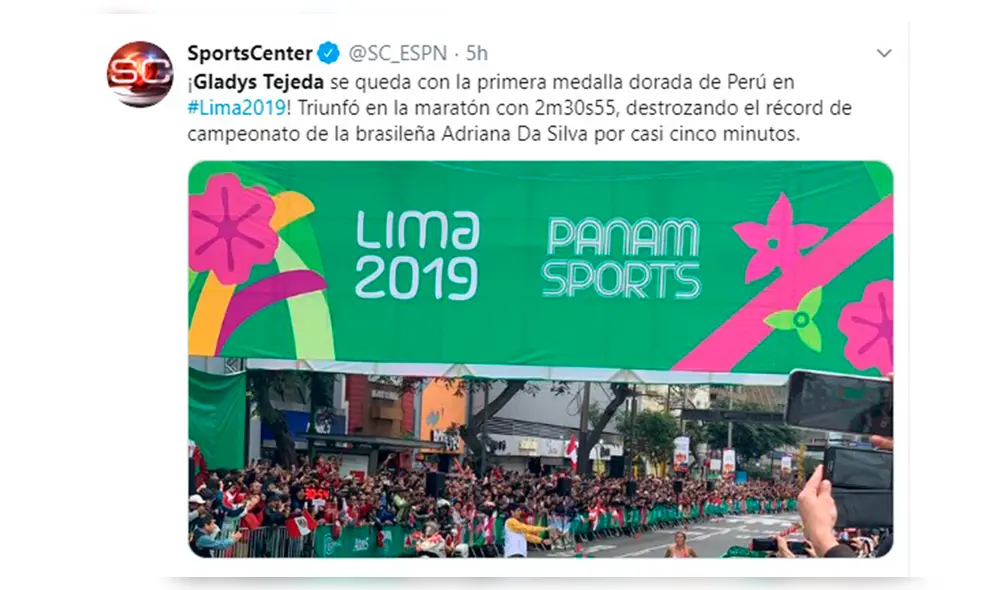 Juegos Panamericanos 2019: así informó la prensa internacional sobre Gladys Tejeda y su medalla de oro.