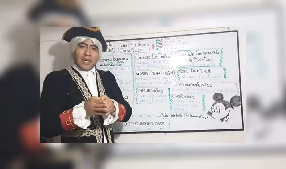 Desde su aula instalada en su hogar, empieza con su sesión de clases que transmite en vivo en su fanpage. Desde su aula instalada en su hogar, empieza con su sesión de clases que transmite en vivo en su fanpage.