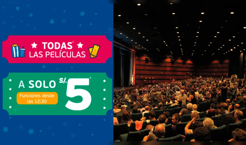 Cadena de cine peruano venderá entradas a 5 soles