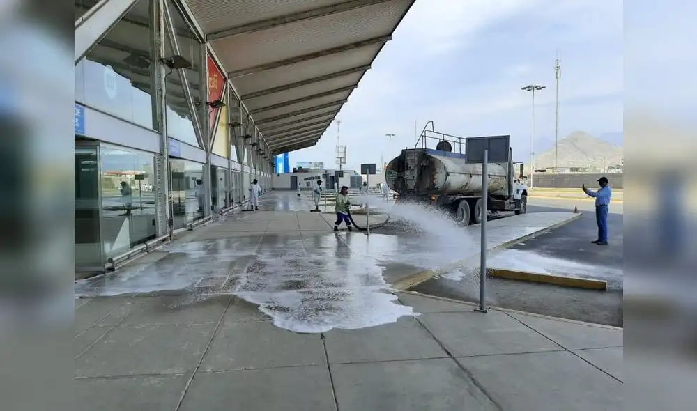 Desinfectan terrapuerto de Trujillo Desinfectan terrapuerto de Trujillo