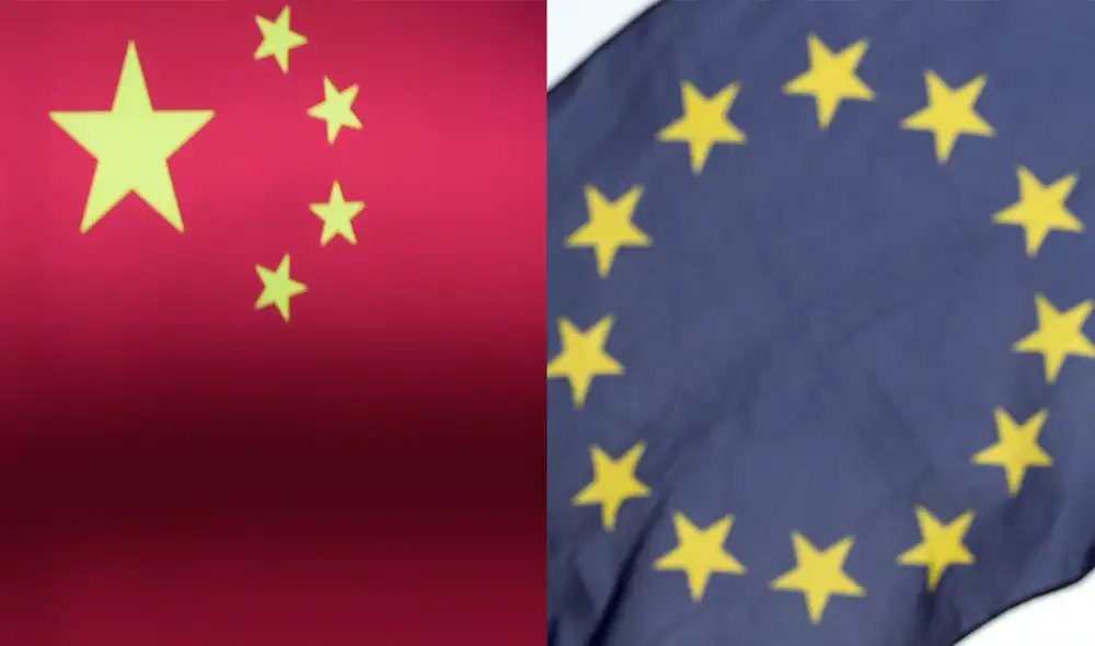 Berlín ocupa la presidencia de la UE hasta final del año y Alemania es el mayor exportador europeo a China. Foto: composición AFP
