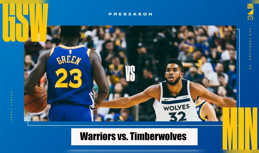 Warriors vs Timberwolves EN VIVO por la pretemporada de la NBA. Foto: Twitter Golden Warriors.