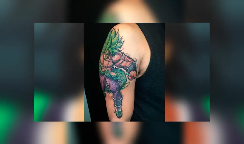 Dragon Ball Super: joven fan se hace complejo tatuaje de Broly y sorprende con el resultado [FOTOS]