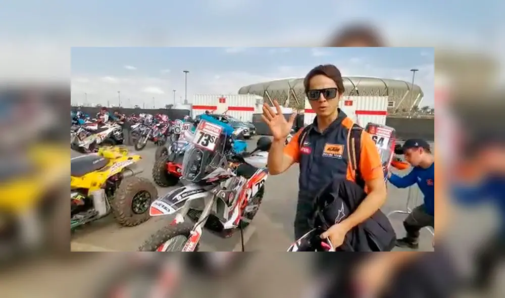 César Pardo llegó a Arabia Saudita para las verificaciones previas al Dakar 2020. Foto: captura