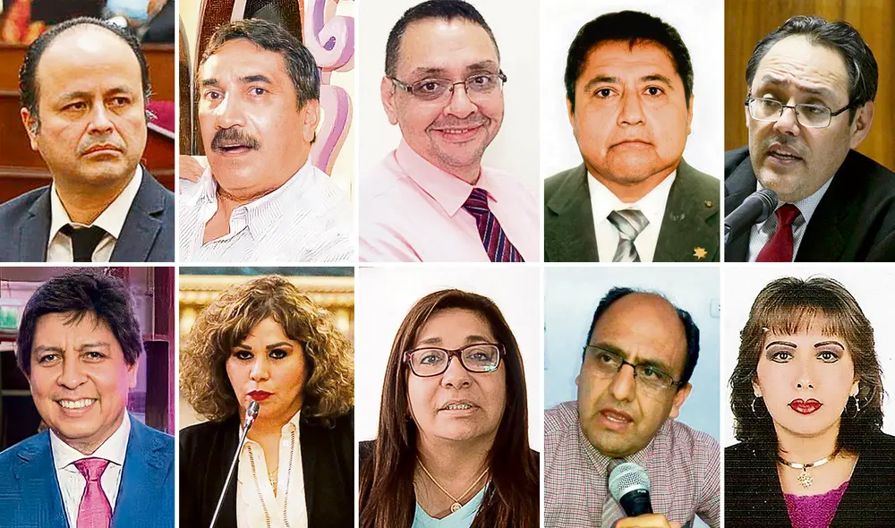 Aarón Oyarce Yuzzelli, Luis Alberto Garzón Castillo, David Miguel Dumet Delfín, Carlos Alfonso Navarrete Roldán, Helder Domínguez Haro, John Iván Ortiz Sánchez, María Teresa Cabrera, Patricia Velasco Valderas, Eber Humberto Cabañas López y Lourdes Chávez Dueñas. Foto: composición LR