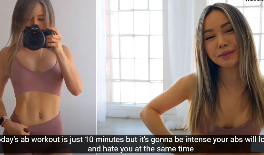 Chloe Ting se ha convertido en toda una sensación en las redes sociales. Foto: Captura/YouTube Chloe Ting se ha convertido en toda una sensación en las redes sociales. Foto: Captura/YouTube