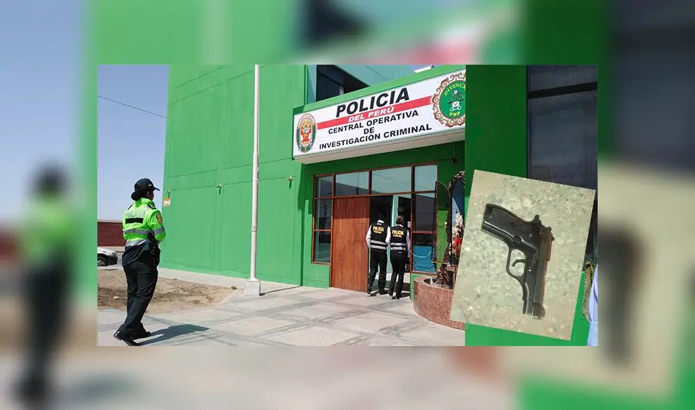 Arma fue dejada por los sospechosos al momento de fugar. Arma fue dejada por los sospechosos al momento de fugar.