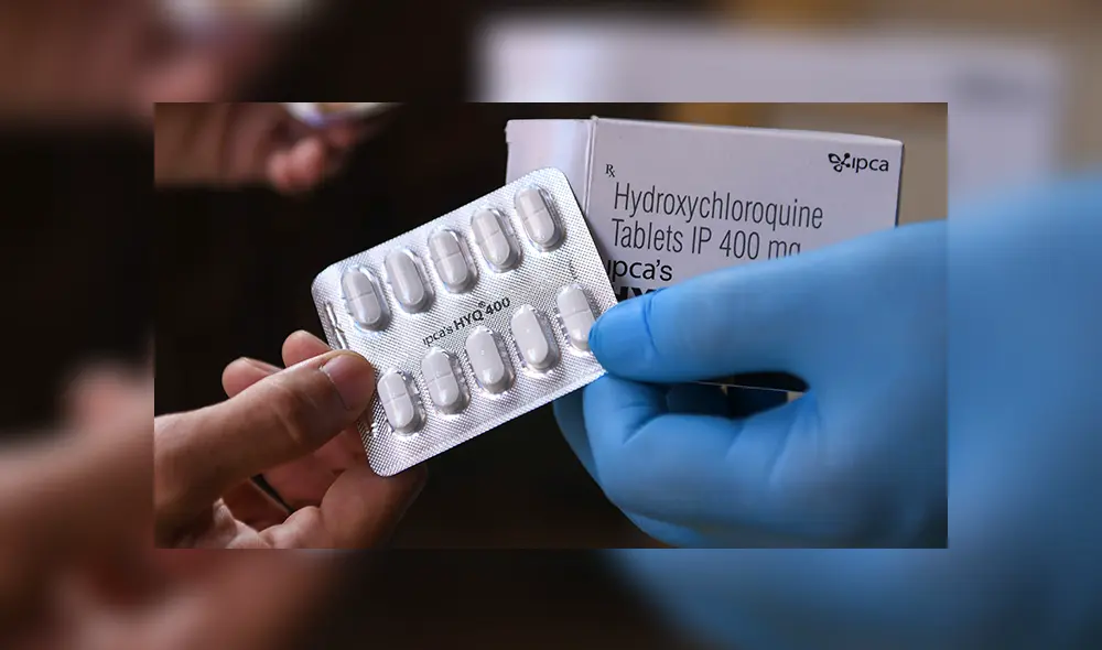 Tabletas de hidroxicloroquina (HCQ) en una farmacia en Amritsar, India. | Foto: Narinder Nanu / AFP