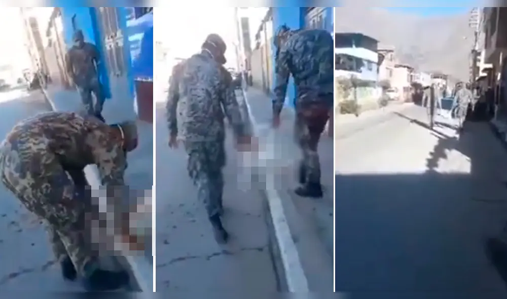 Camión del Ejército atropella perro en Áncash Camión del Ejército atropella perro en Áncash