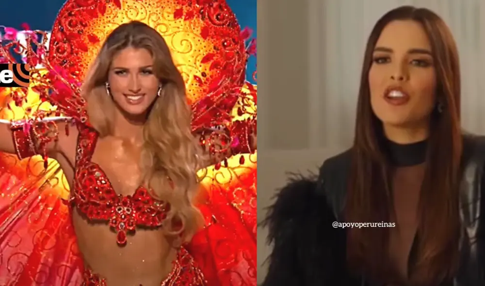 Amanda Dudamenl se refirió al traje típico de Alessia Rovegno. Foto: composición LR/ captura de Instagram/ captura del Miss Universo Amanda Dudamenl se refirió al traje típico de Alessia Rovegno. Foto: composición LR/ captura de Instagram/ captura del Miss Universo