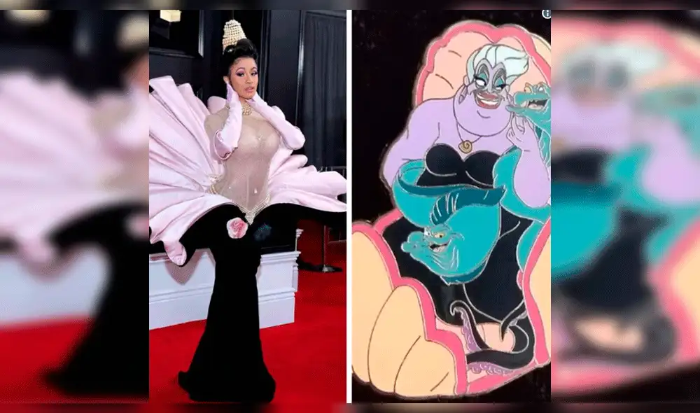 Cardi B es viral en redes por el vestido que usó en los Grammy 2019