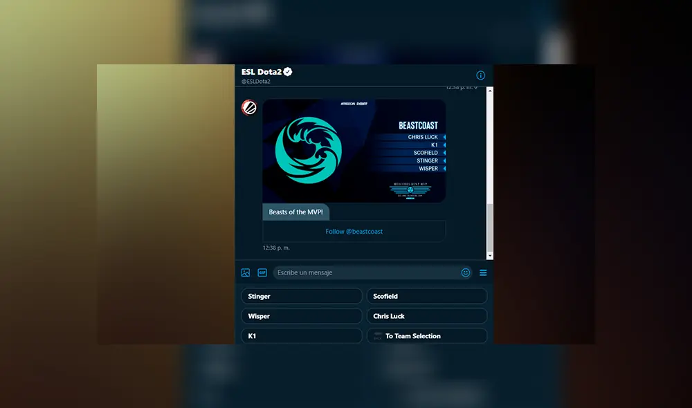 Ayuda a Chris Luck a ser nombrado como el mejor jugador del ESL One Hamburg 2019. Ayuda a Chris Luck a ser nombrado como el mejor jugador del ESL One Hamburg 2019.