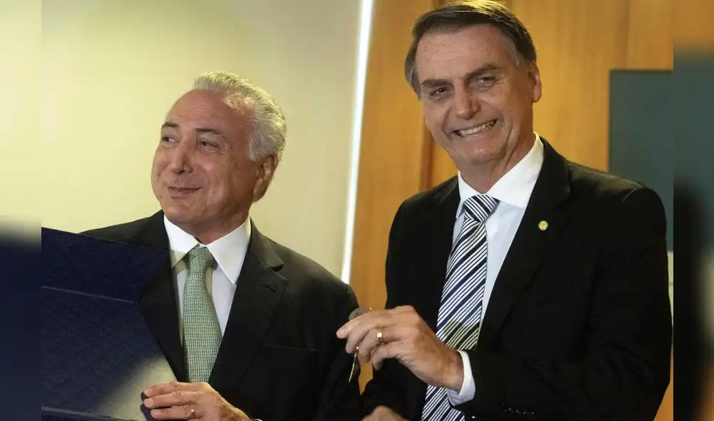 Temer afirma que va a “colaborar intensamente” con Bolsonaro en transición