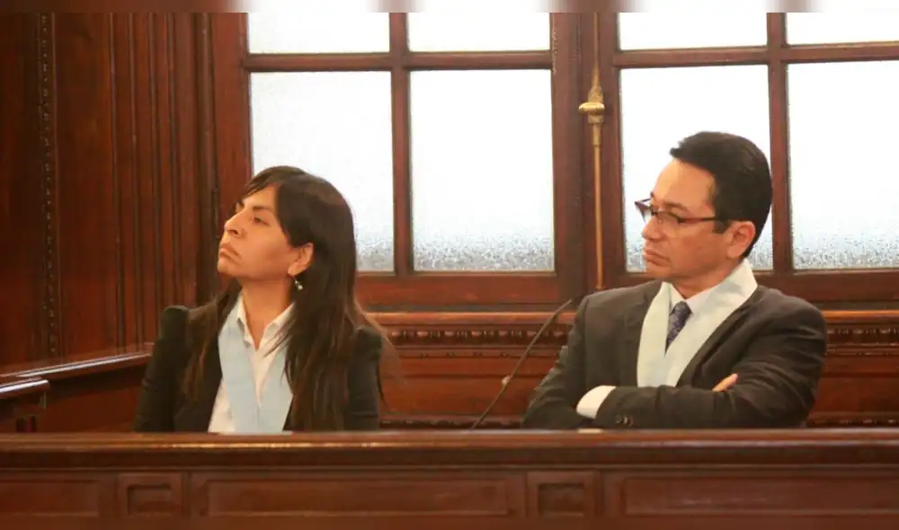 Abogados Giulliana Loza y Humberto Abanto. Foto: PJ. Abogados Giulliana Loza y Humberto Abanto. Foto: PJ.