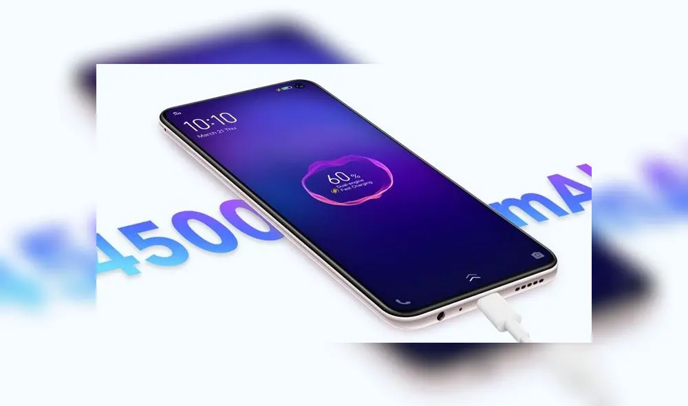 Vivo V17 tiene una batería de 4.500 mAh. Vivo V17 tiene una batería de 4.500 mAh.