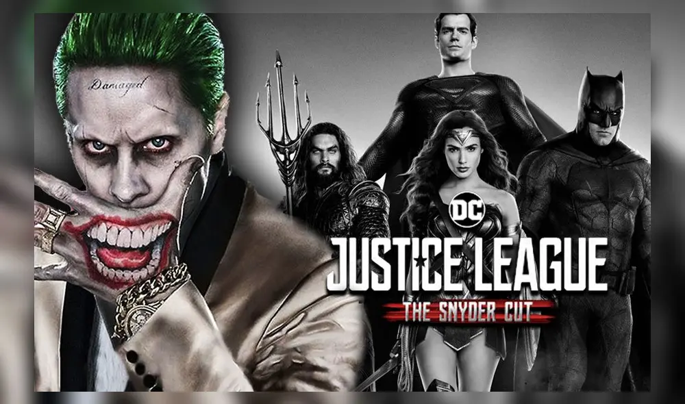 El Joker de Jared Leto tiene un referencia en el tráiler de Snyder Cut. Créditos: composición El Joker de Jared Leto tiene un referencia en el tráiler de Snyder Cut. Créditos: composición