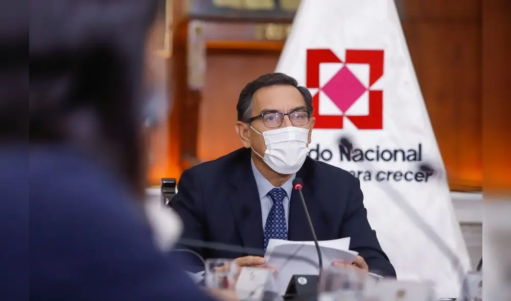 Martín Vizcarra lidera la primera sesión del Pacto Perú. Foto: Presidencia.