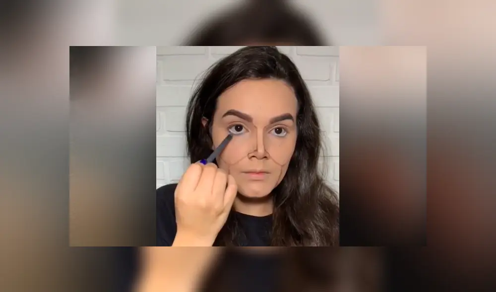 Desliza hacia la izquierda para ver las imágenes del viral de Facebook que muestra la 'transformación' de una chica a Michael Jackson.