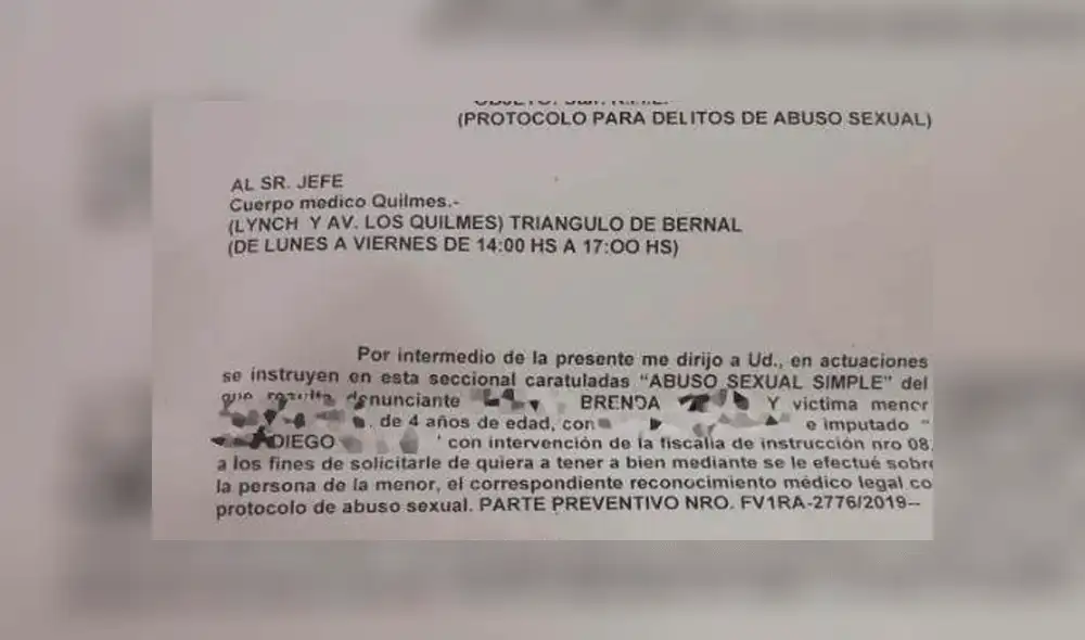 Madre acusa a cuñado de abusar de su hija y familiares le piden que no lo denuncie