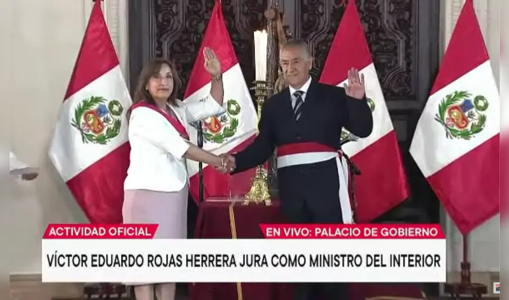 Víctor Eduardo Rojas Herrera es el nuevo ministro del Interior Foto: captura TV Perú Víctor Eduardo Rojas Herrera es el nuevo ministro del Interior Foto: captura TV Perú