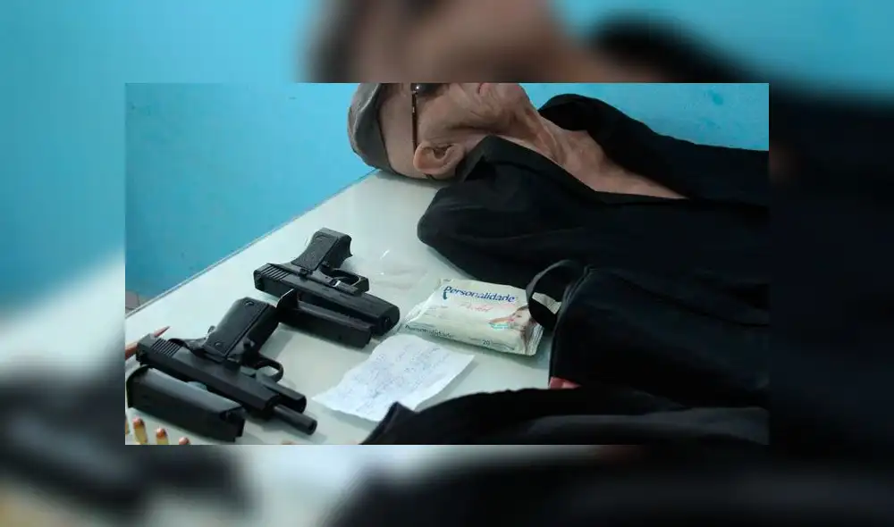 Un extrabajador intentó robar una entidd bancaria al sur de Brasil disfrazado de anciano. Foto: EFE.