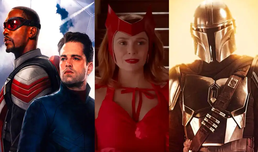 The Falcon and the Winter Soldier, WandaVision y The Mandalorian The Falcon and the Winter Soldier, WandaVision y The Mandalorian