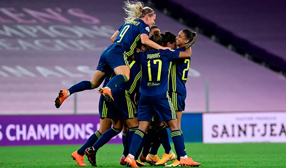 El Lyon eliminó al Bayern Múnich de la Champions League Femenina. Foto: UEFA Women's Champions League.