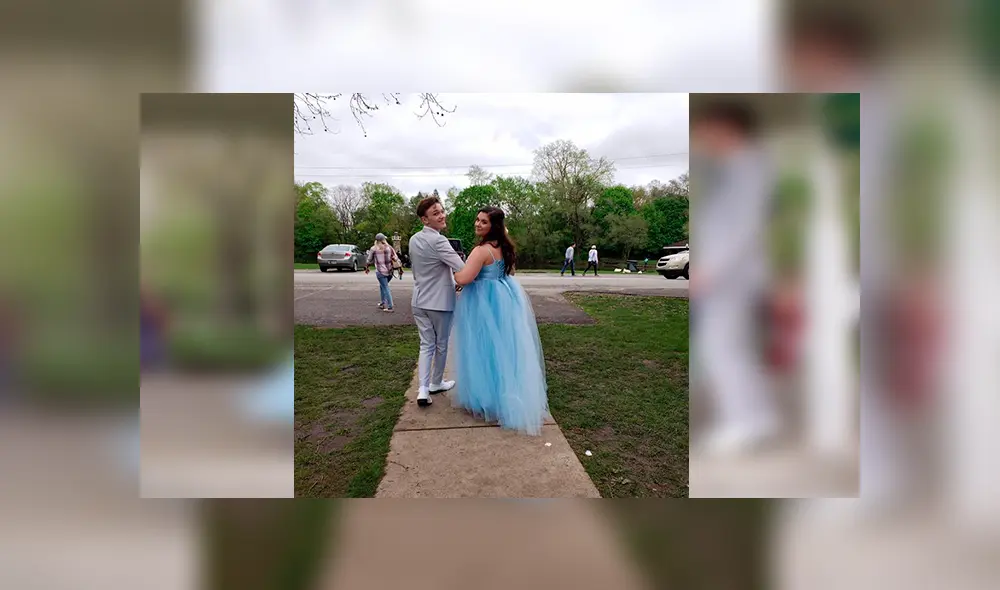En Facebook, un joven quiso sorprender a su mejor amigo y le fabricó un vestido estilo princesa para su graduación.