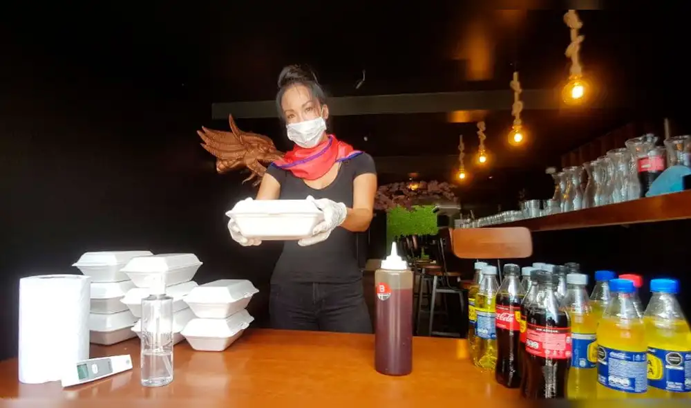 La empresaria y exmodelo Patty Wong tuvo un gran gesto al repartir comidas y bebidas a quienes hacen su labor en esta cuarentena.