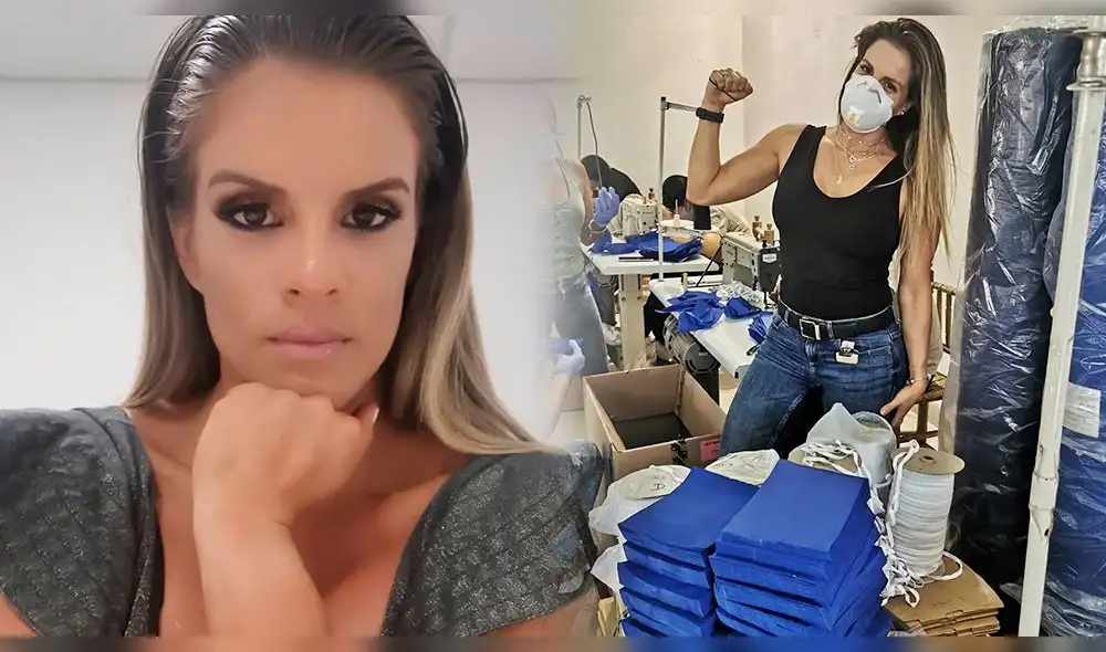 Alejandra Baigorria responde a críticas por fabricar mascarillas en estado de emergencia. Foto: Composición Alejandra Baigorria responde a críticas por fabricar mascarillas en estado de emergencia. Foto: Composición