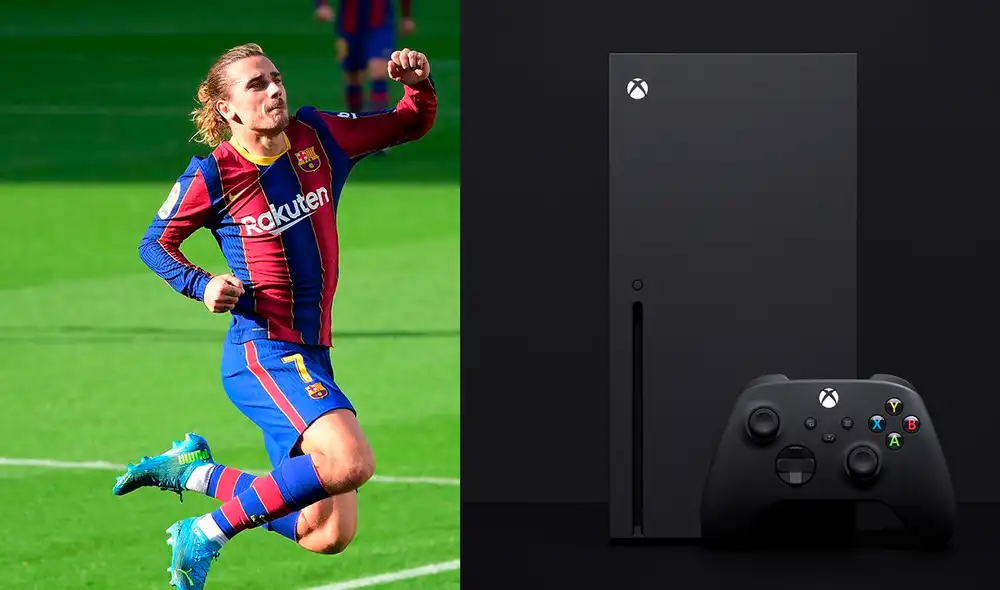 Antoine Greizmann también es un fanático a los videojuegos. Foto: FC Barcelona Noticias - composición La República