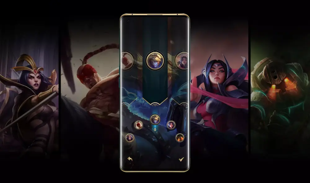 La interfaz del smartphone llega personalizada con un tema de League of Legends. Foto: Oppo La interfaz del smartphone llega personalizada con un tema de League of Legends. Foto: Oppo