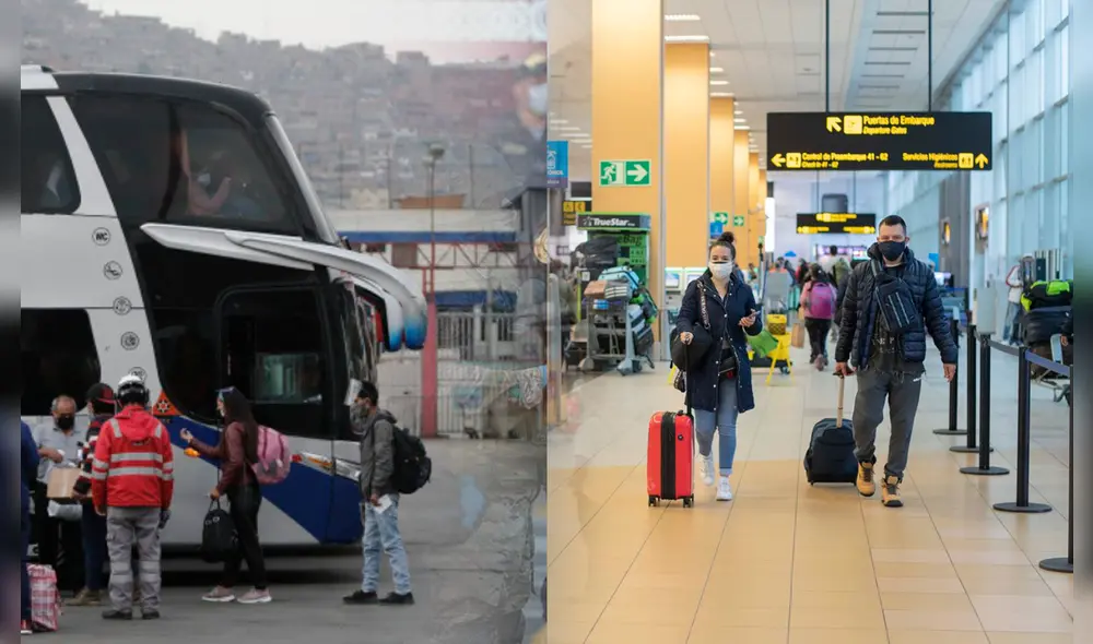 Conoce si se puede viajar durante el estado de emergencia. Foto: composición LR/La República Conoce si se puede viajar durante el estado de emergencia. Foto: composición LR/La República