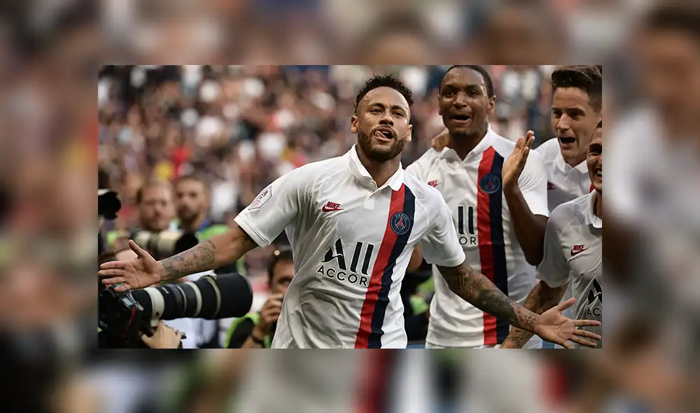 Neymar le dio la victoria en los últimos minutos al PSG con un golazo de chalaca.