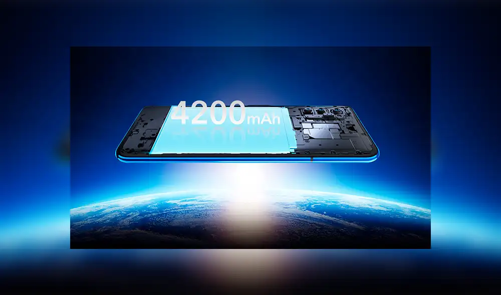El Honor V30 ofrece una baterpia de 4,200 mAh.