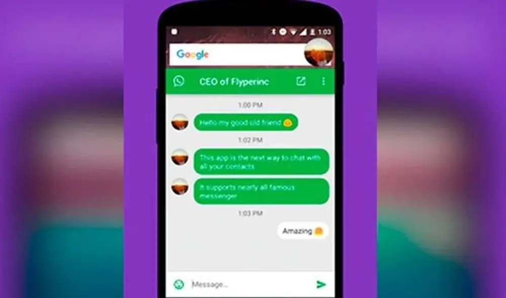 Con la aplicación ‘Flychat’ puedes realizar este truco de WhatsApp.