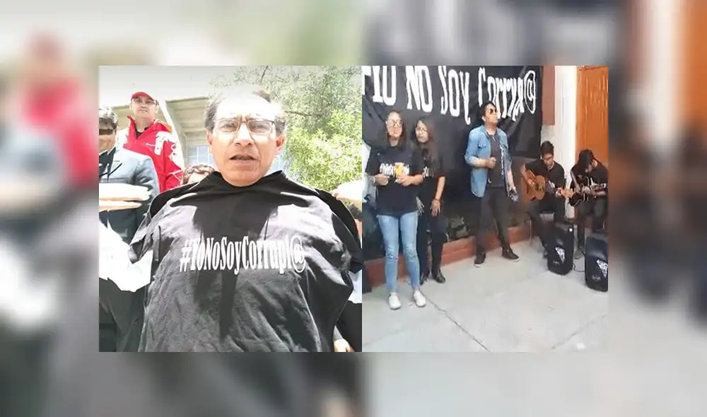 Vizcarra apoya campaña de universitarios en contra de la corrupción [VIDEO]