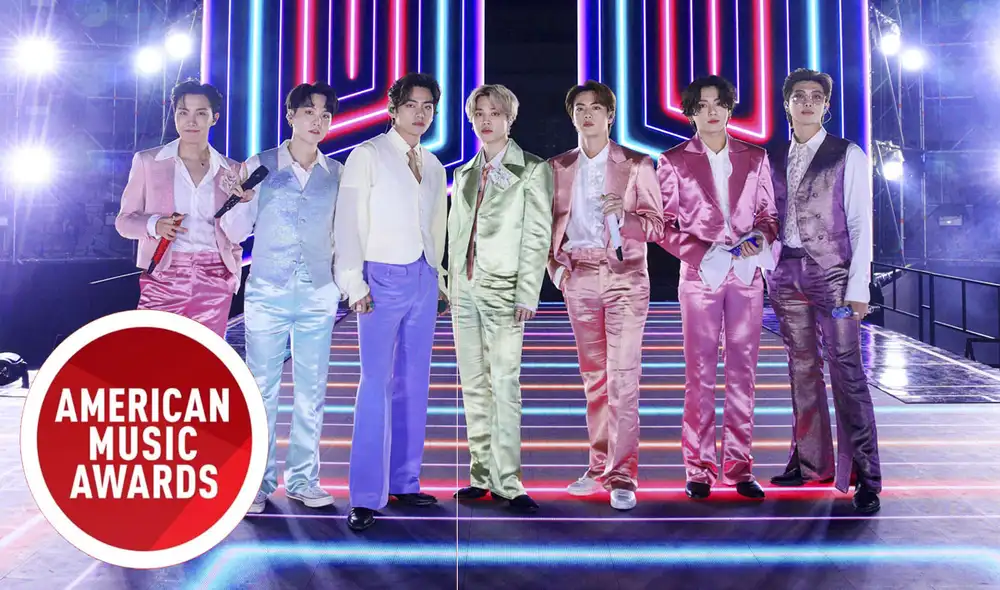 BTS y su performance de "Dynamte" en los AMAs 2020. Foto: composición LR / AMAs BTS y su performance de "Dynamte" en los AMAs 2020. Foto: composición LR / AMAs