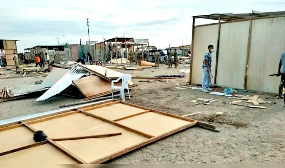 Desalojan a invasores en Talara Desalojan a invasores en Talara