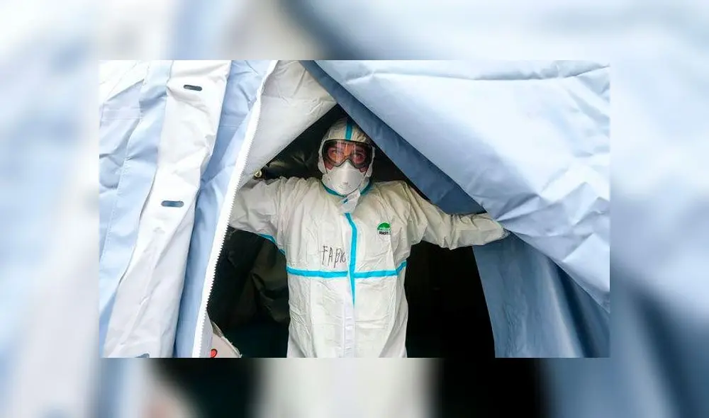 Un hospital de campaña en Brescia (Italia). Foto: EFE.