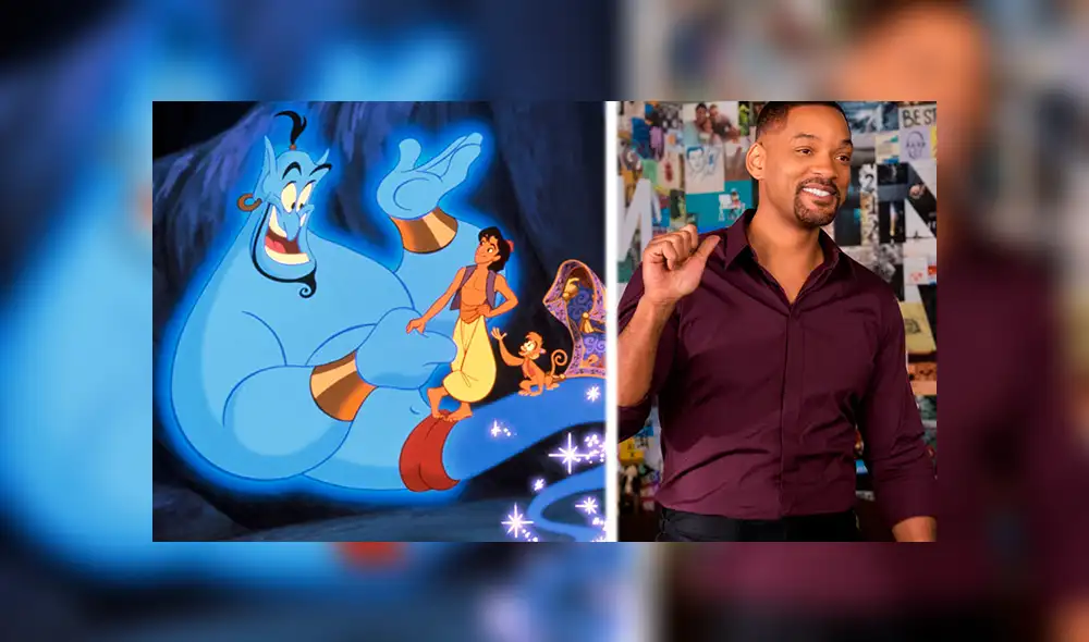 Aladdin: filtran foto de Will Smith como el 'Genio' azul de la historia