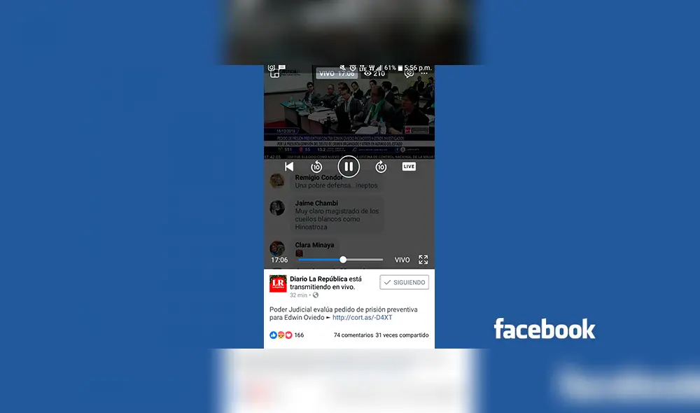 Facebook: ya puedes retroceder un video “en vivo” y aquí te mostramos cómo hacerlo