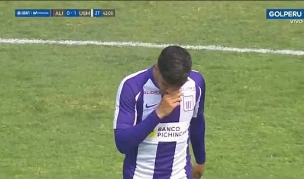 Beto da Silva fue cambiado en el segundo tiempo. Foto: Captura de GOLPERU