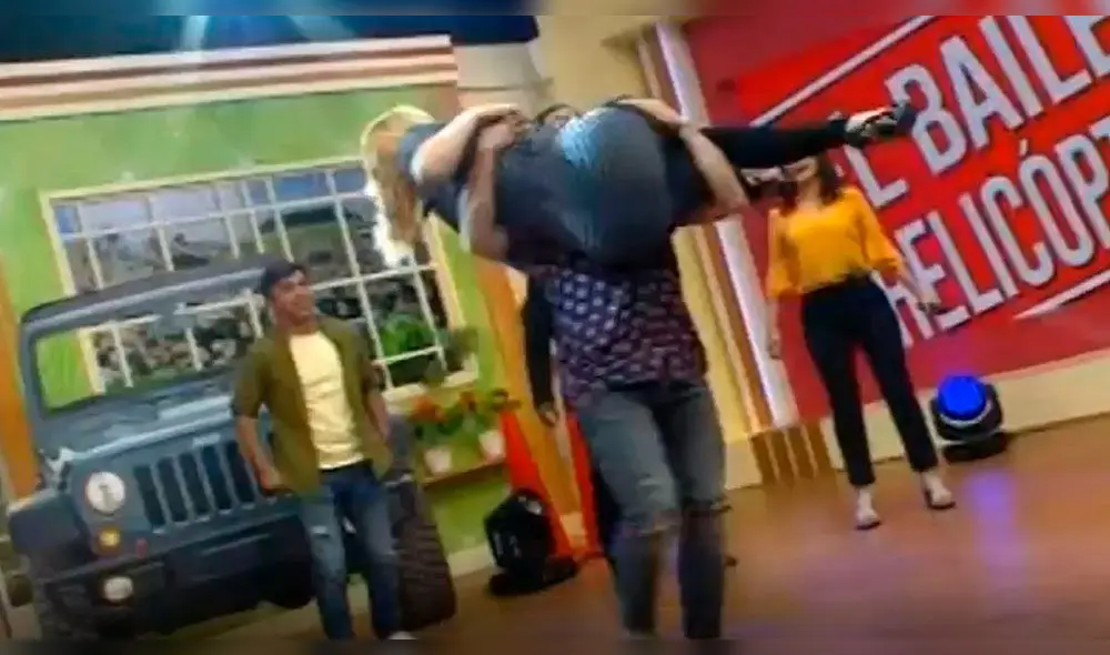 Susy Díaz se ‘desmayó’ en vivo tras realizar acrobacia de baile [VIDEO]