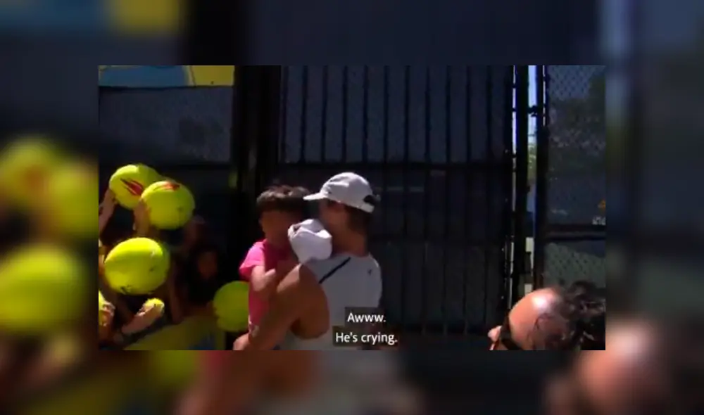 El español Rafael Nadal tuvo un noble gesto con un pequeño hincha.