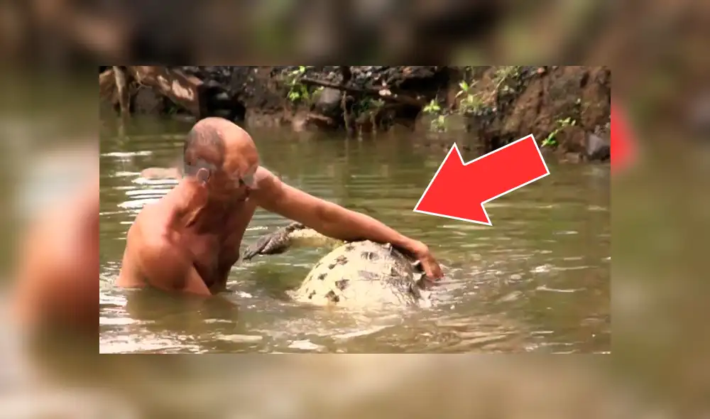 YouTube viral: hombre ingresa a recinto de cocodrilo y público queda aterrado al ver lo que sucede [VIDEO]