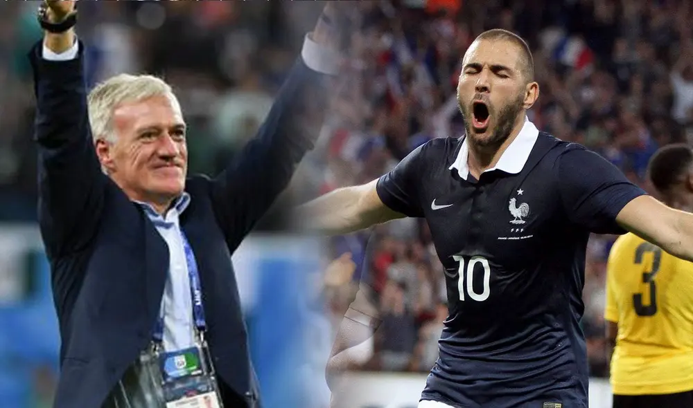 Deschamps ganó el Mundial Rusia 2018; sin embargo, Benzema no fue convocado para esa Copa del Mundo. Foto: composición GLR