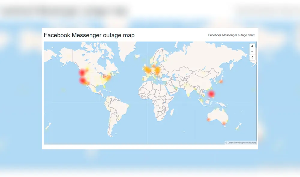 Caída Facebook Messenger.